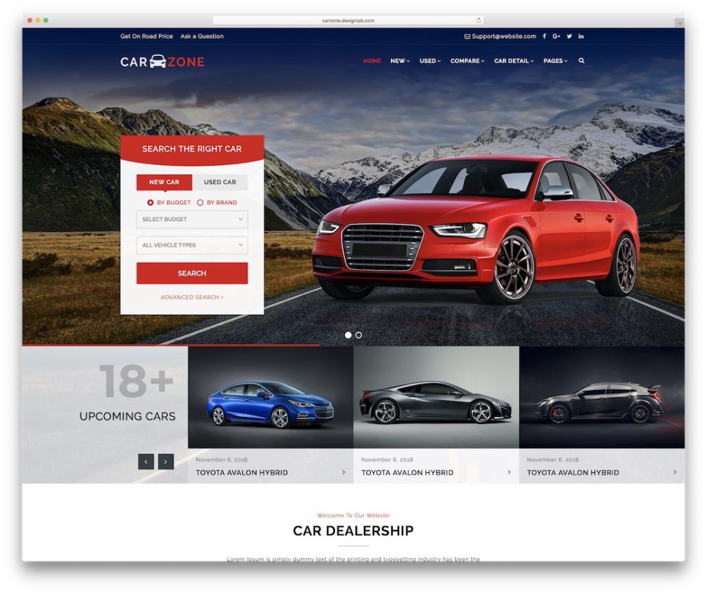 Car Sales Website Template