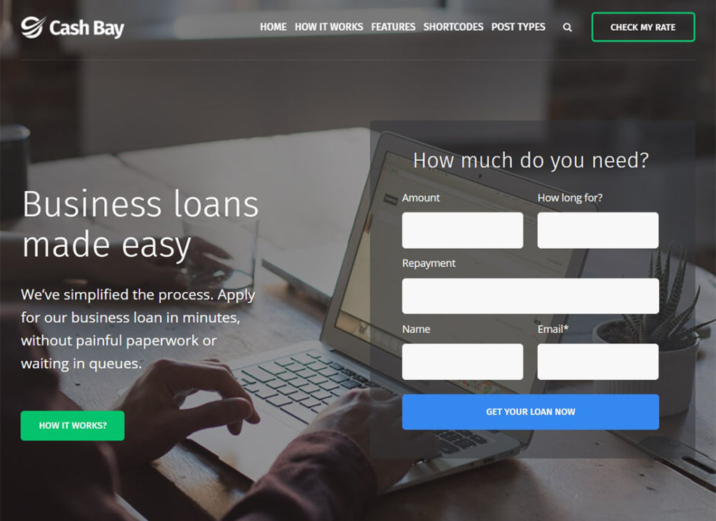 Cash Bay | Loan & Credit Money WordPress Theme