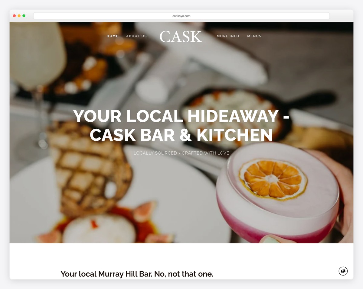 cask website example