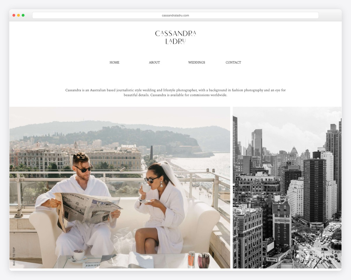 cassandra ladru website example
