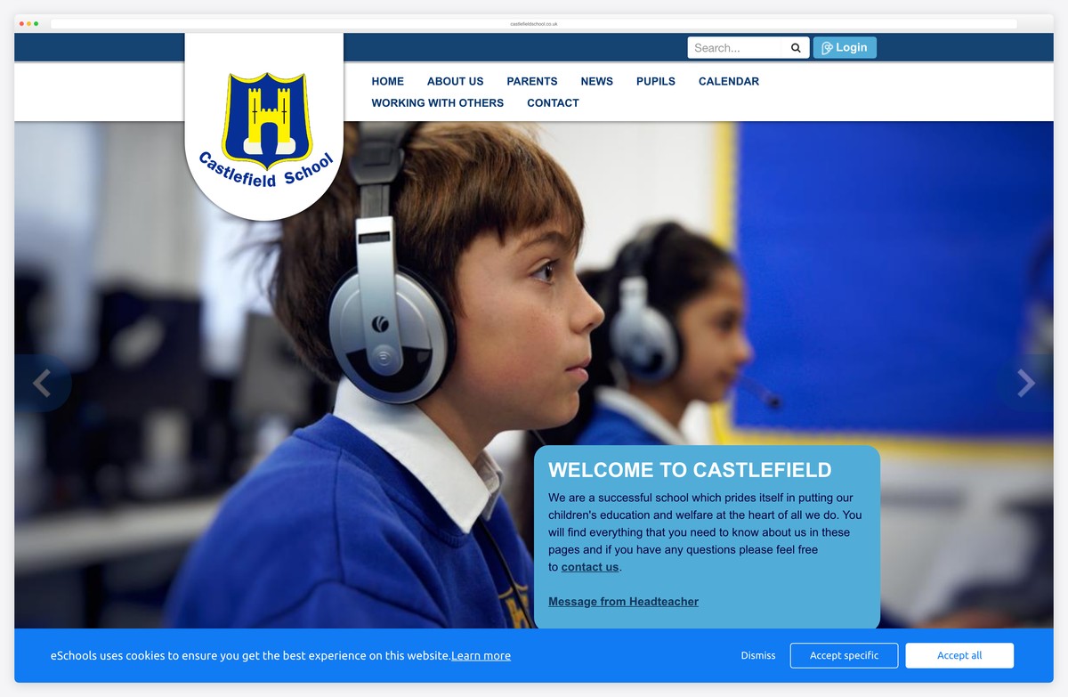 castlefield school early years website example