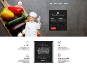 catering website templates