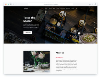 Caviar website template