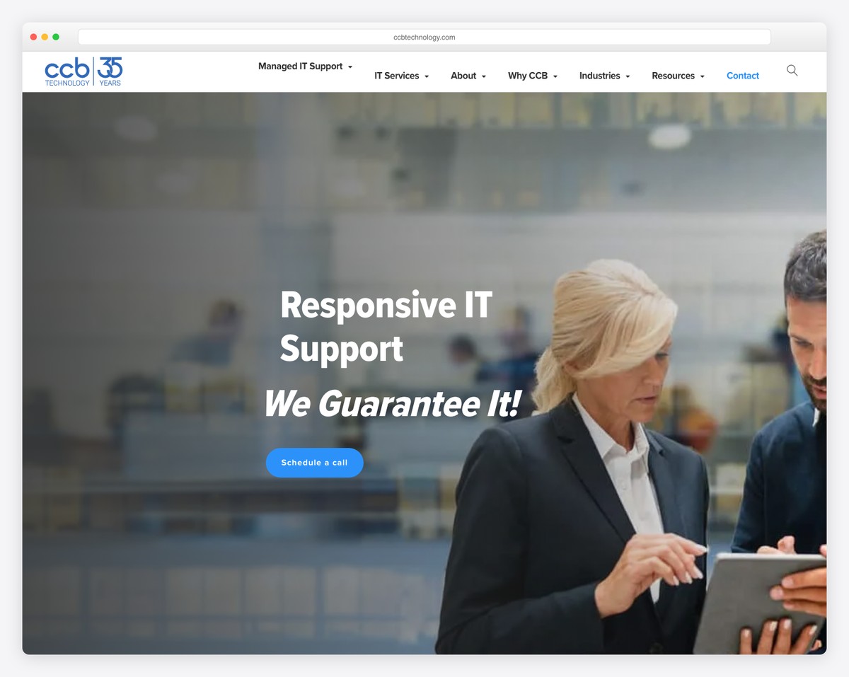 ccb technology website example