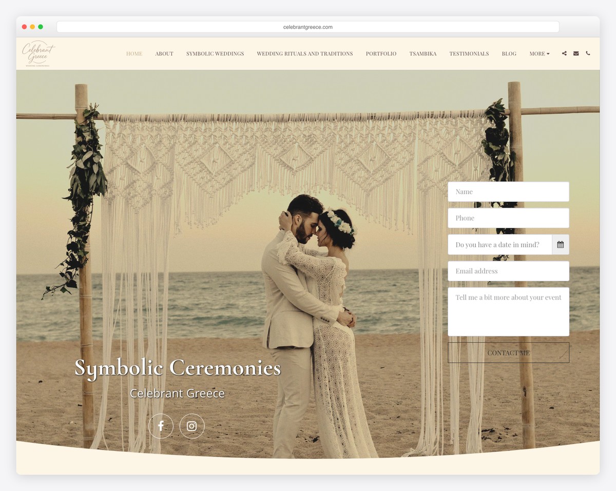 celebrate greece site123 website