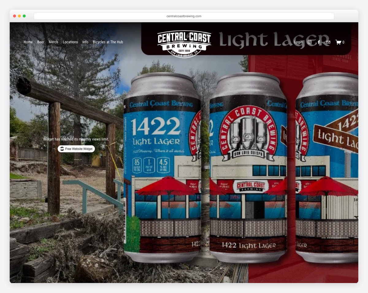 central coast brewing website example