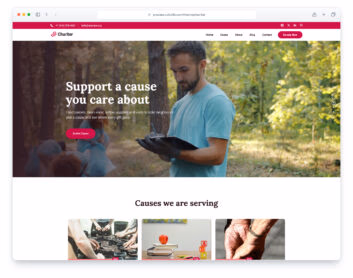 Chariter website template