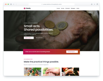 Charity website template
