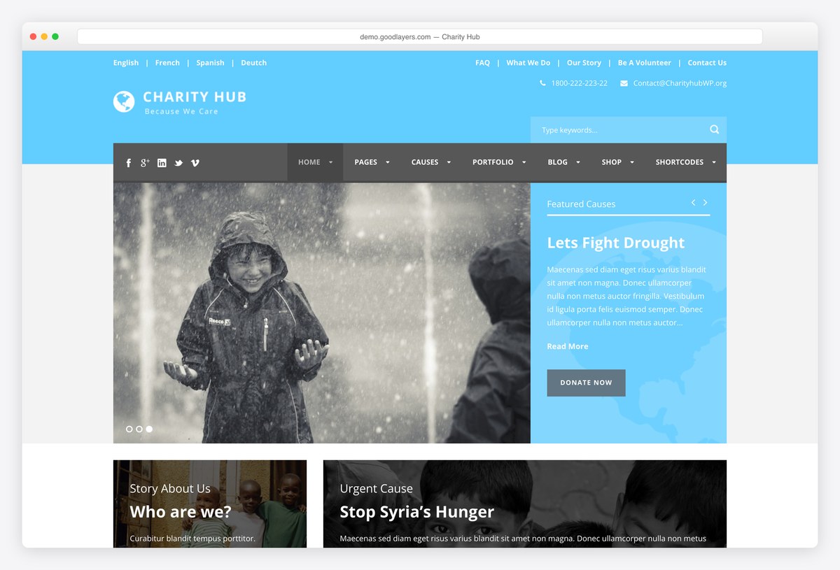 Charity Hub preview