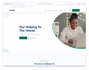 Charity Works website template