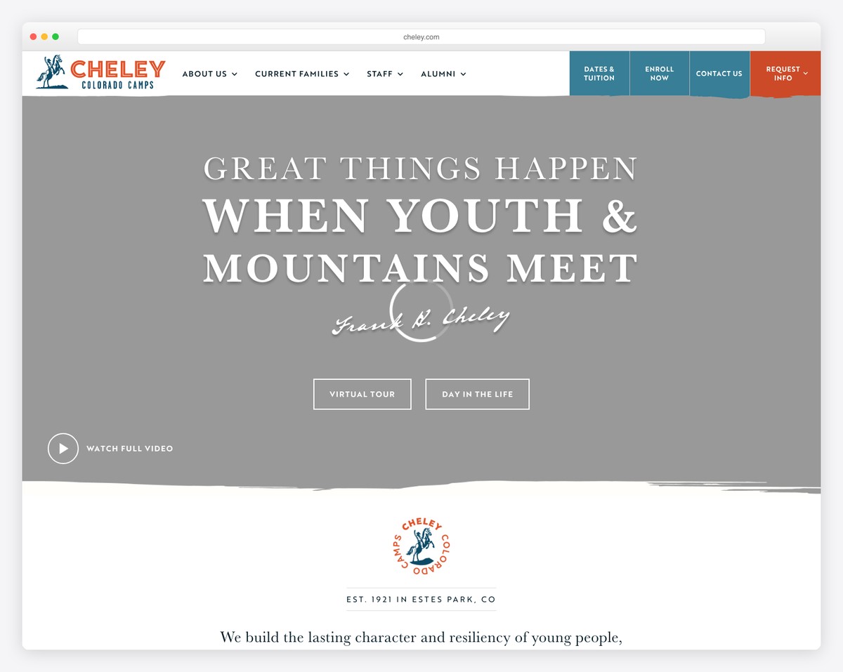 cheley colorado camps website example