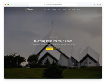 Christian website template