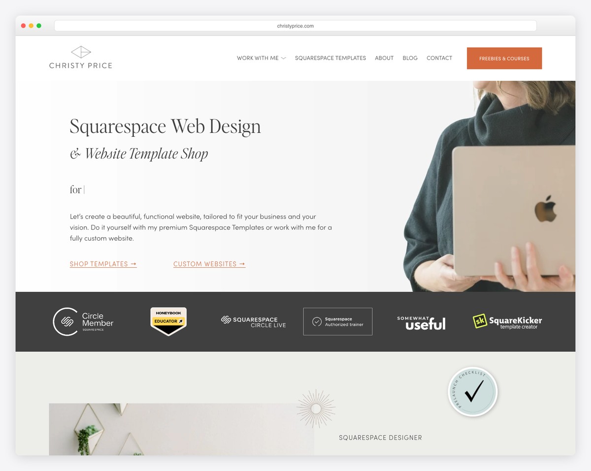 Christy Price portfolio website