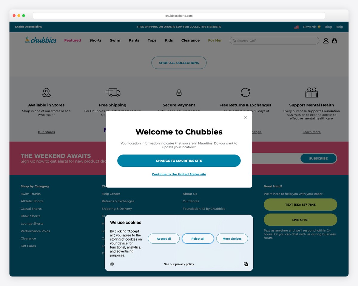 chubbies shopify blog example