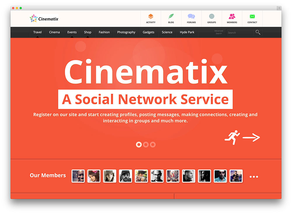 cinematix WordPress theme