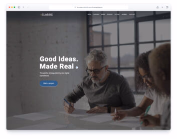Classic template preview