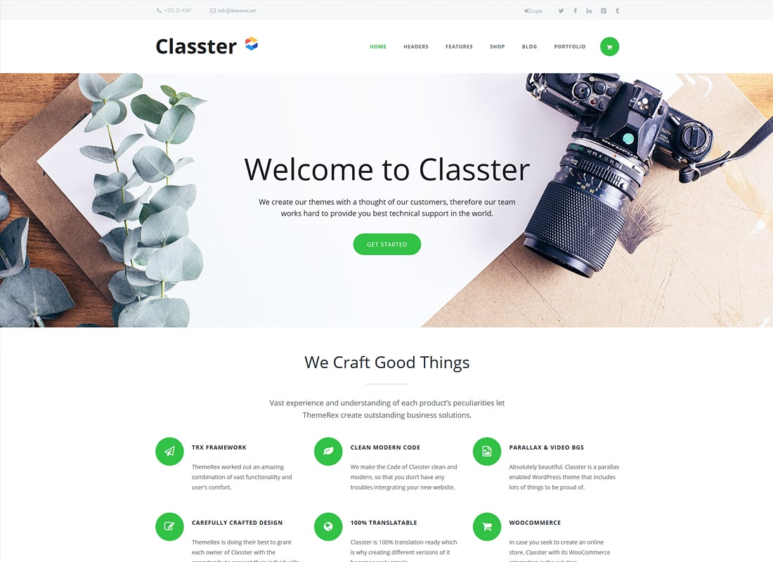 Classter | Landing Page Set With Page Builder
