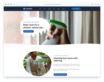 Cleaning website template