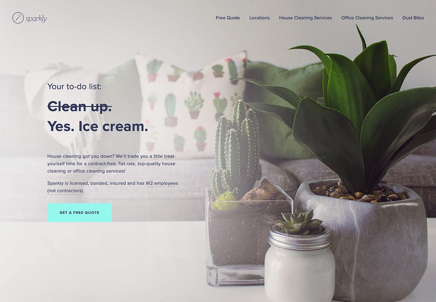 Cleaning company website examples