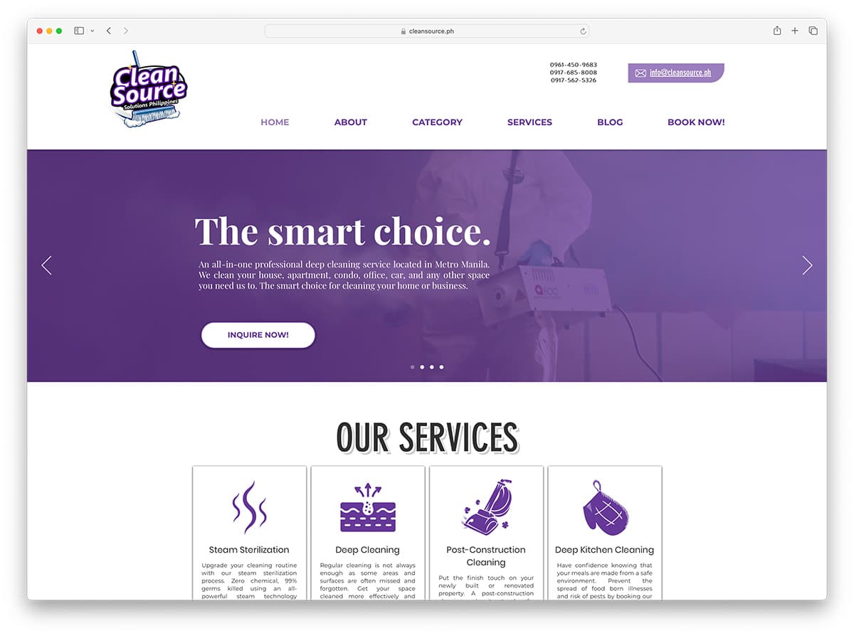 clean source - philipines cleaning company website