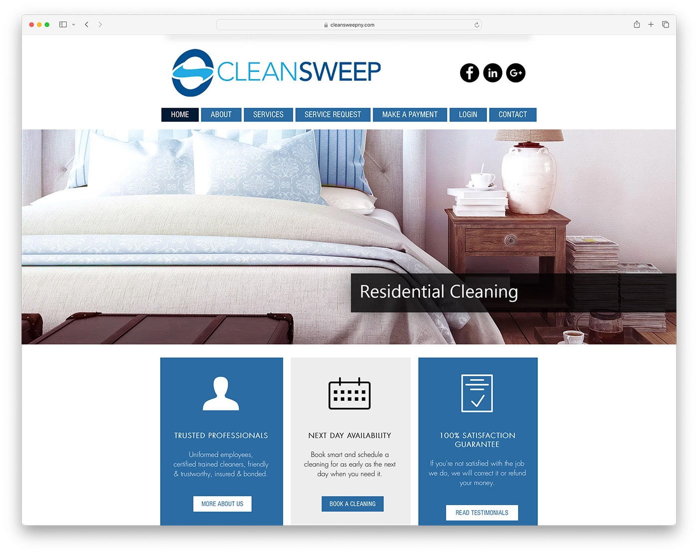 Clean Sweep company website