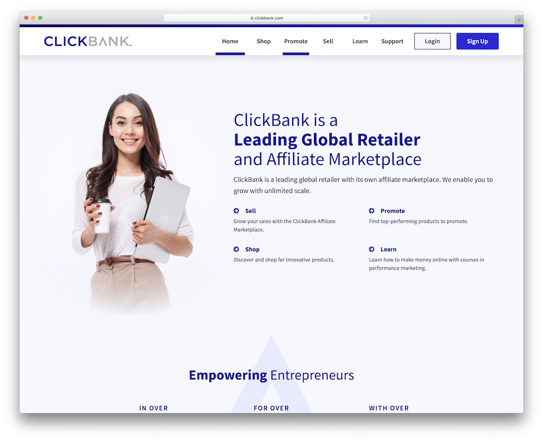 clickbank platform for selling digital product