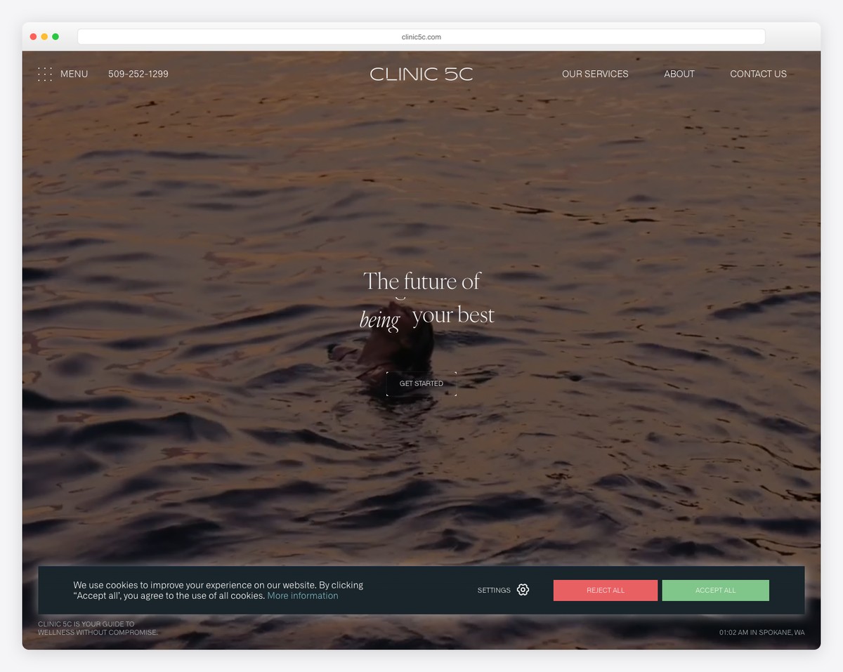clinic 5c website example
