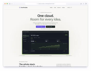 CloudTemplate website template
