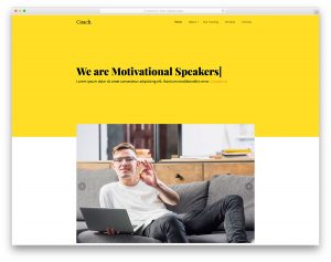 Coach website template