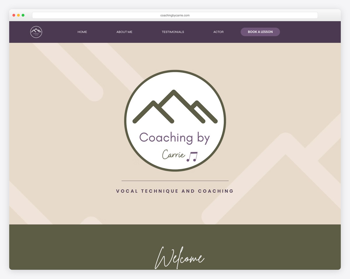 coacing by carrie coach website