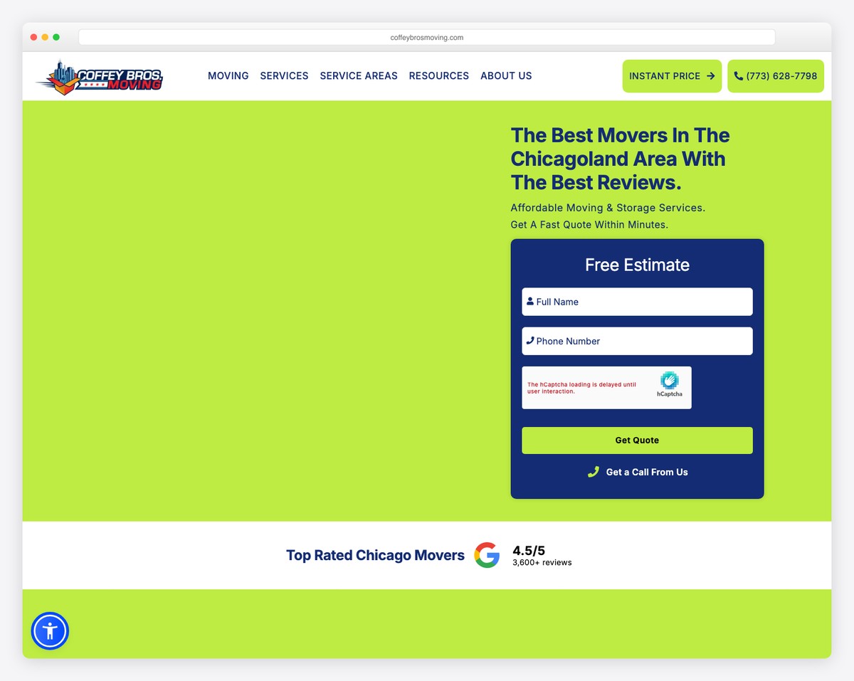 coffey bros chicago moving website