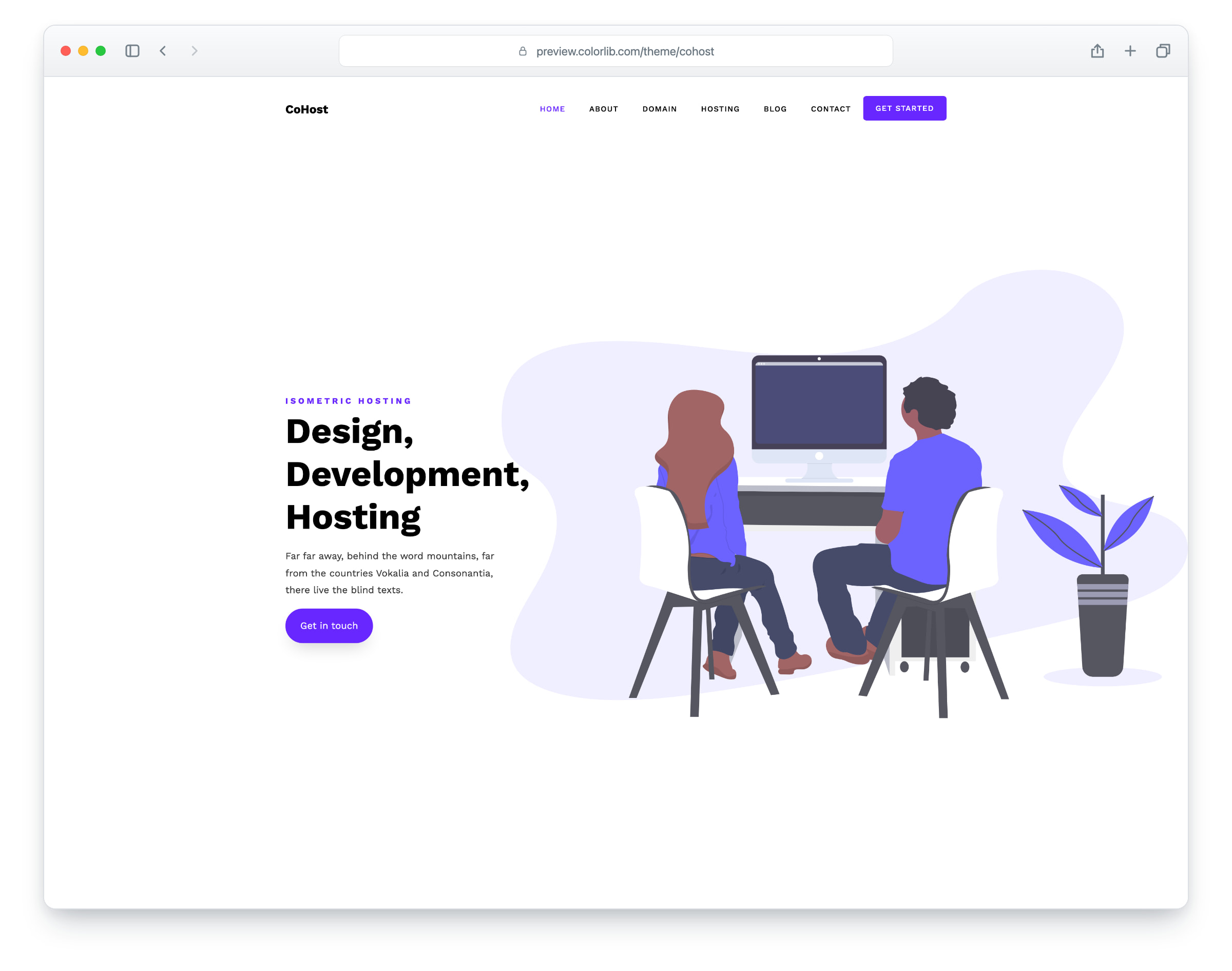 Cohost website template