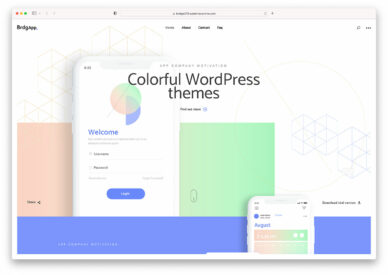 colorful WordPress themes