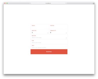 Colorlib Booking Form V10 UI snippet