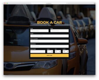 Colorlib Booking Form V4 UI snippet