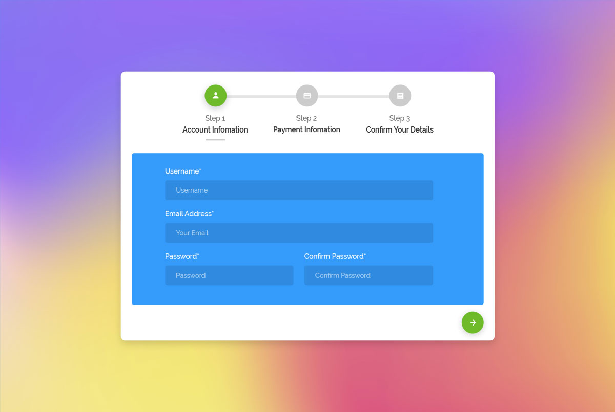 30 Best Free Bootstrap Wizards & Forms 2021 - Colorlib 20