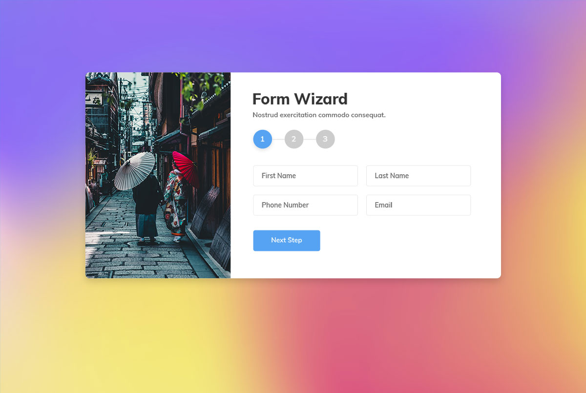 30 Best Free Bootstrap Wizards & Forms 2021 - Colorlib 21
