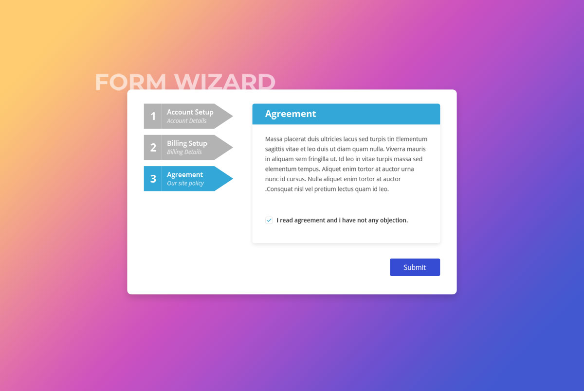 30 Best Free Bootstrap Wizards & Forms 2021 - Colorlib 26