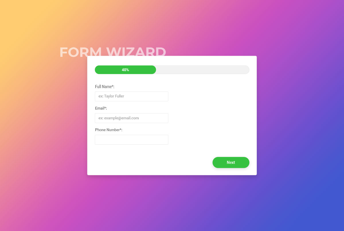 30 Best Free Bootstrap Wizards & Forms 2021 - Colorlib 27