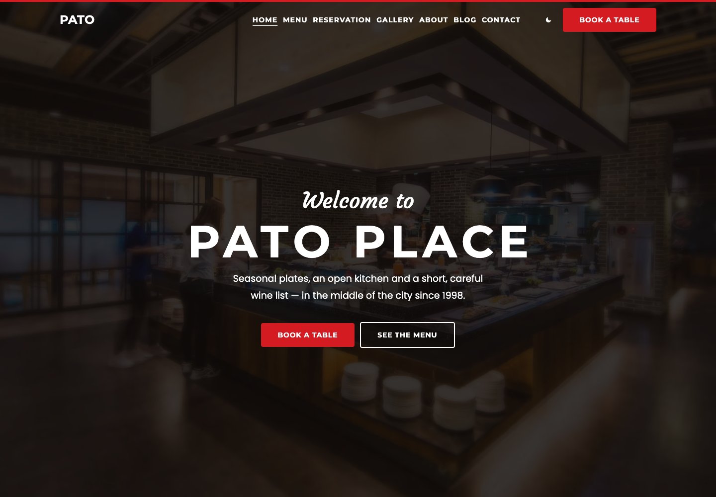 Pato free WordPress theme live demo