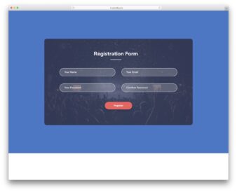 Colorlib Reg Form V35 UI snippet