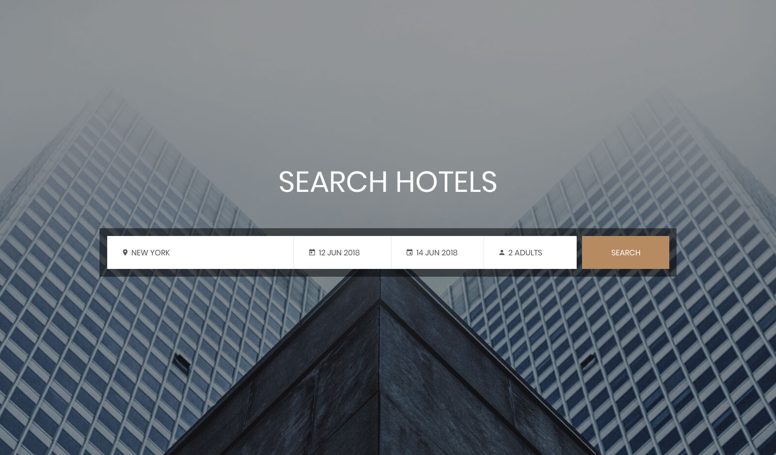 HTML5 search from by Colorlib