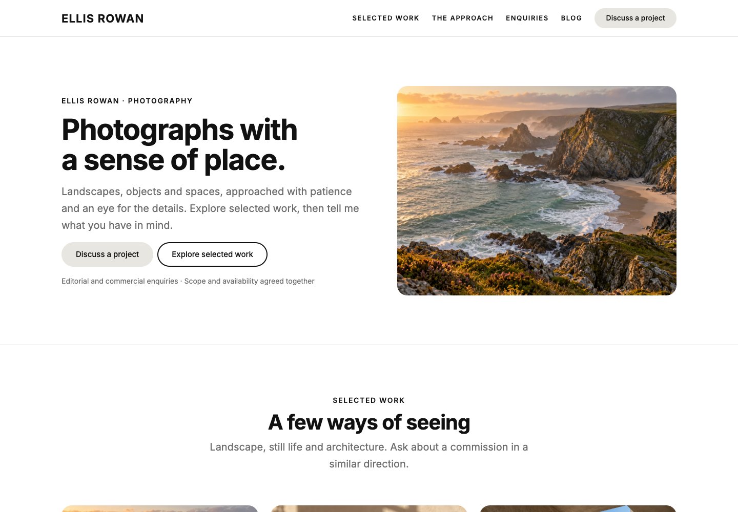 Unapp Photographer free WordPress theme live demo