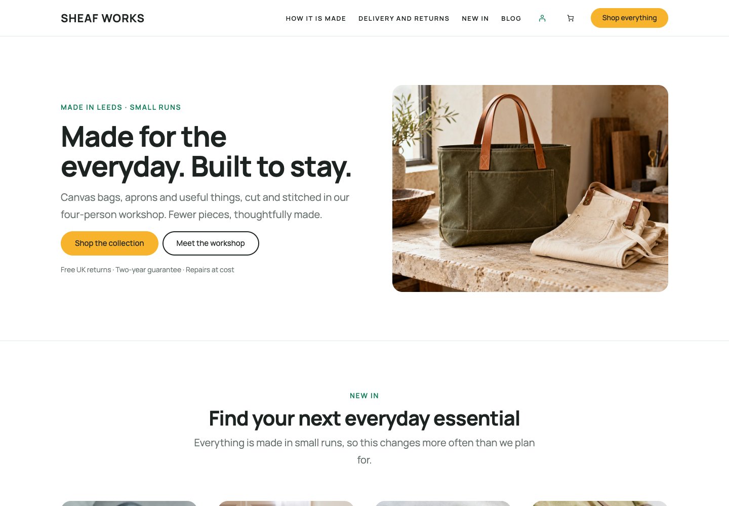 Unapp Shop free WordPress theme live demo