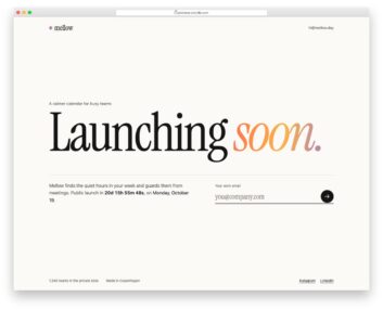 Coming Soon Page V03 free HTML and CSS snippet by Colorlib