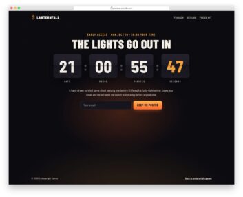 Coming Soon Page V04 free HTML and CSS snippet by Colorlib