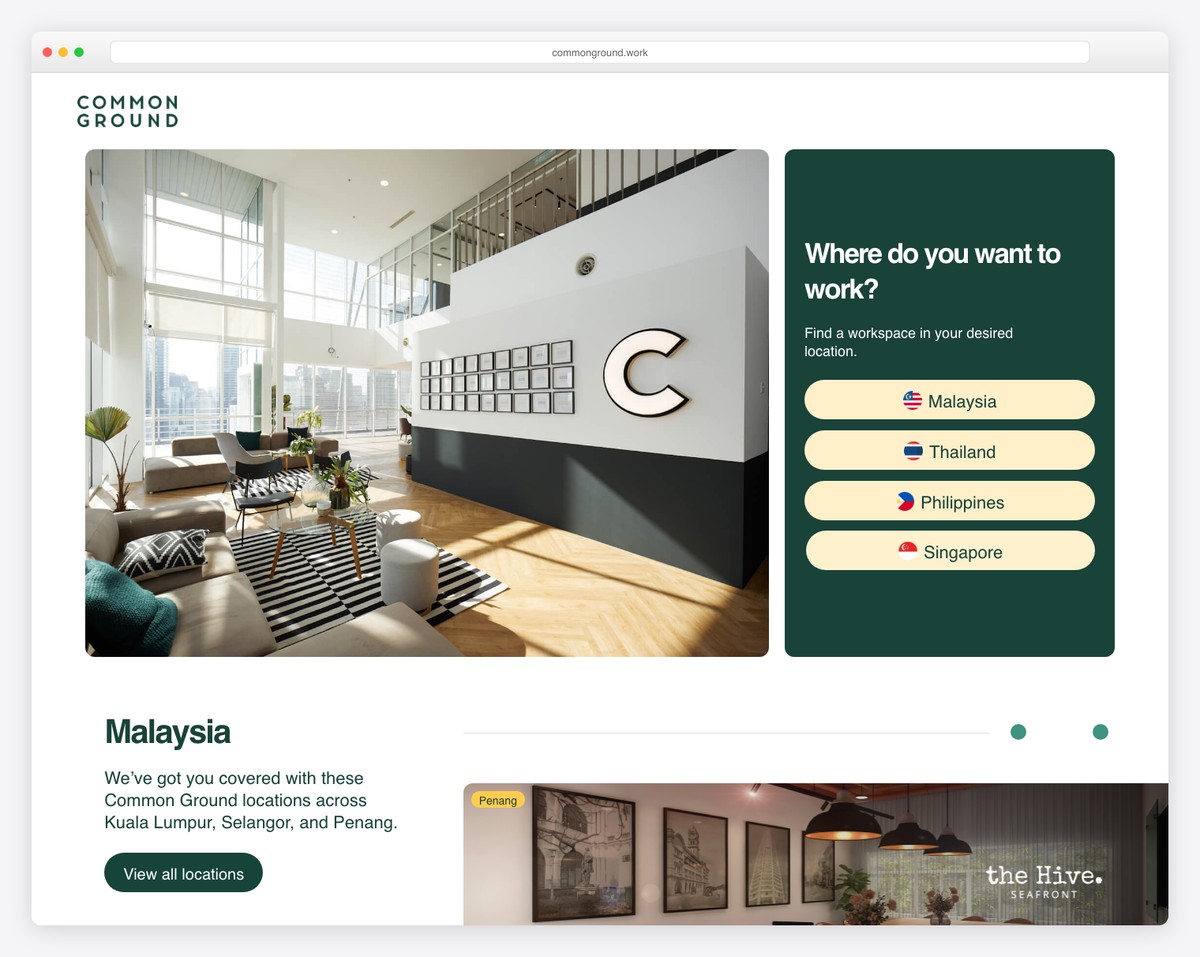 common ground website example