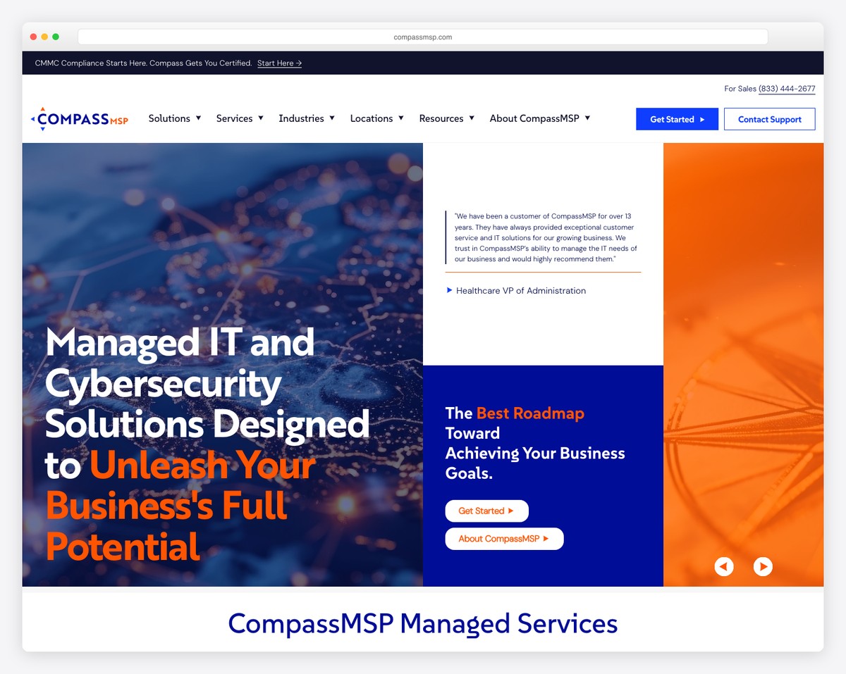 compassmsp website example