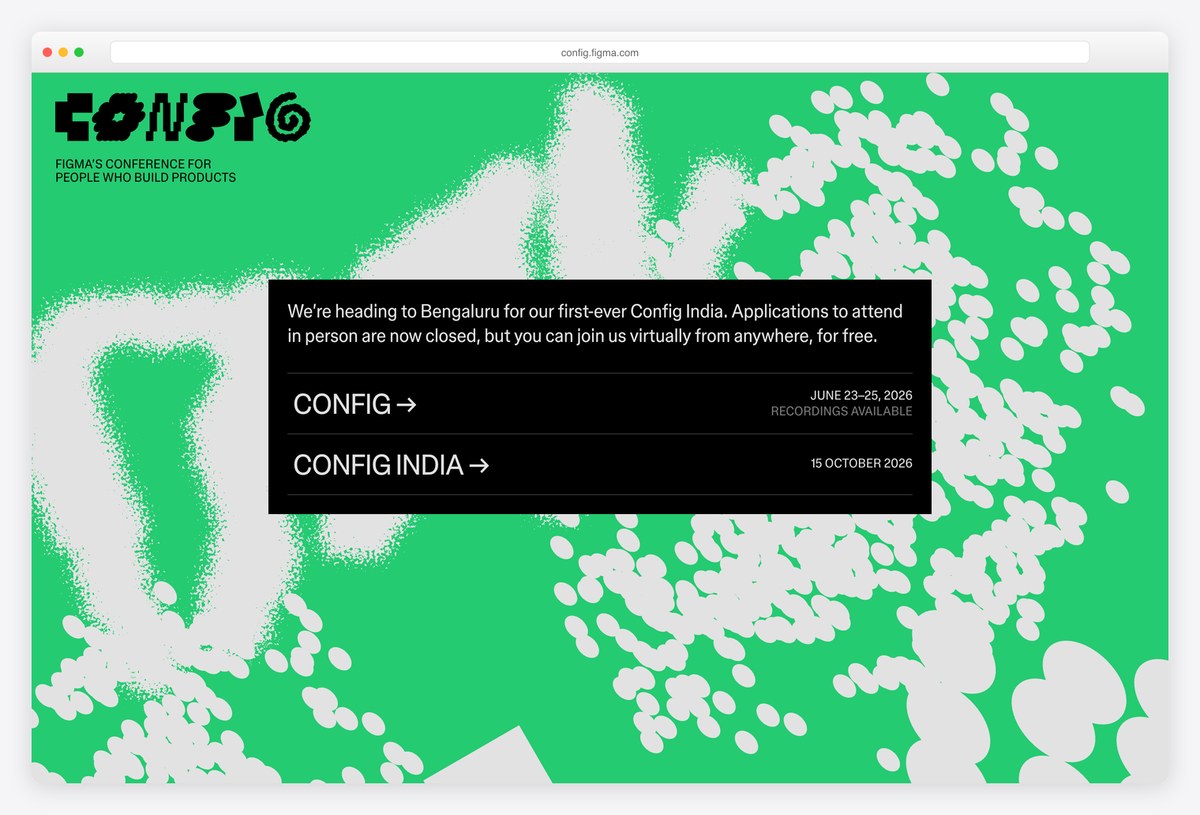 Figma Config conference website