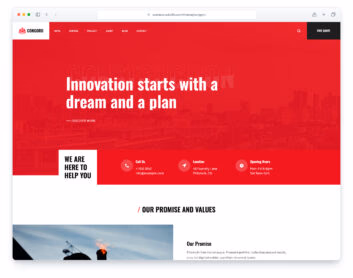 Congoro website template